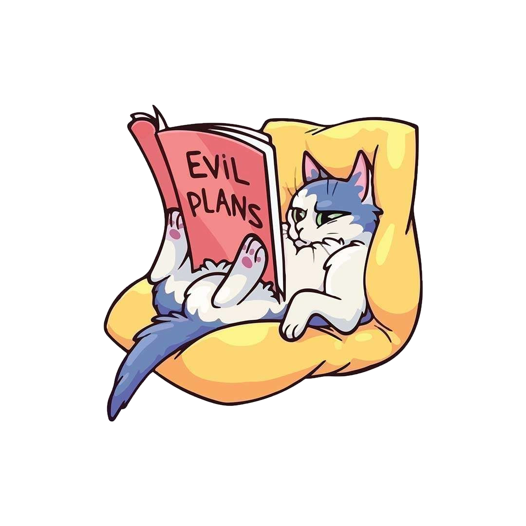 Evil Plans Sticker